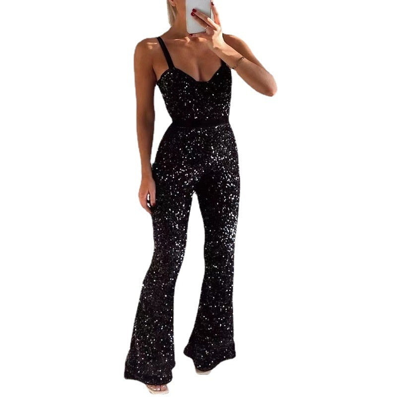 Enrika Glitter Jumpsuit | Deze look doet hoofden ongetwijfeld draaien