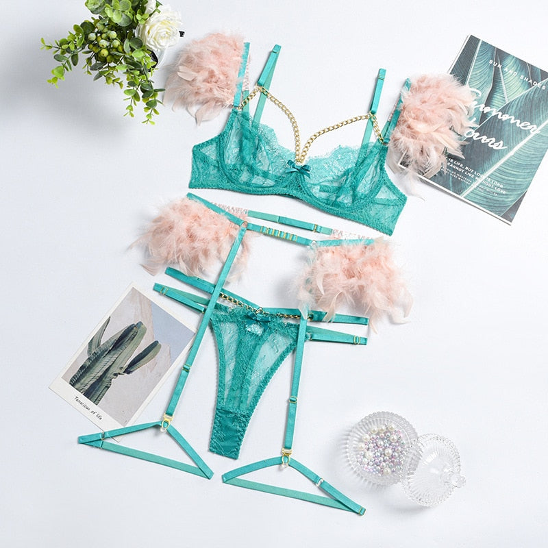 Vardi Dante™ Mirella 3-delige lingerieset | Een sexy set met unieke details