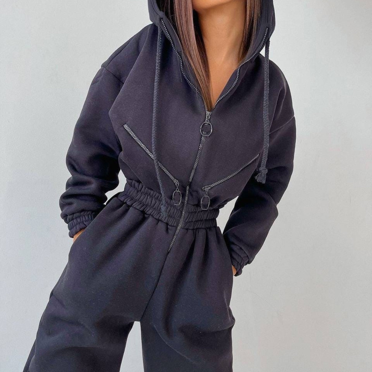 Jayda Hoody Huispak | Een onesie die er fashionable uitziet