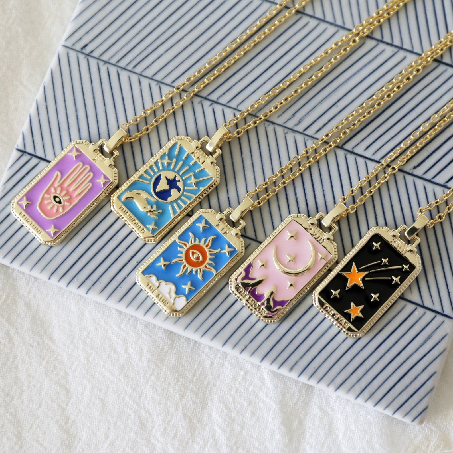 Tarot Card Necklace | Met elk z'n eigen betekenis