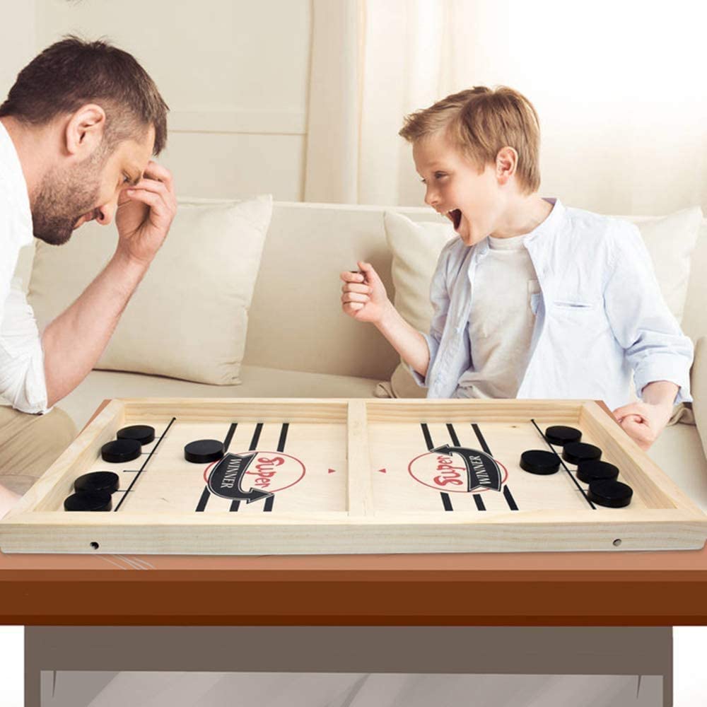 Houten Tafel Hockey Game | Het vader & zoon spel