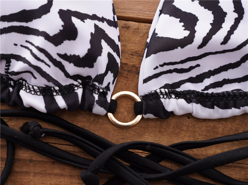 Noraly Bikini | Met Zebra-print