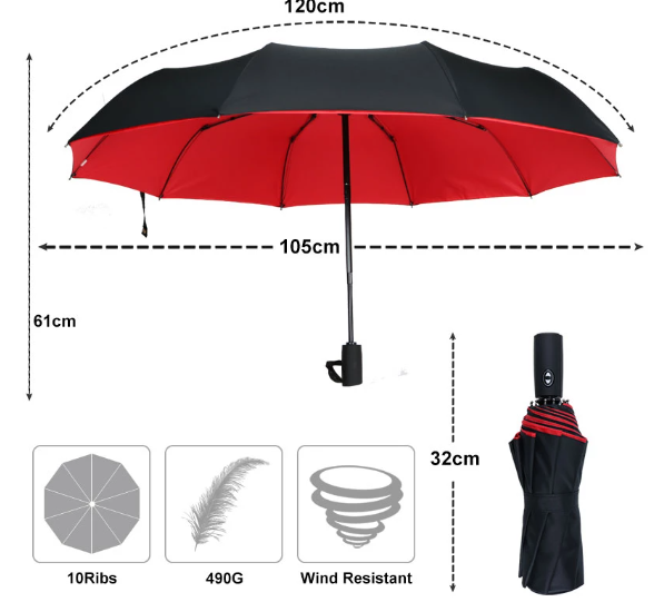 Vardi Dante™ Windproof Stormparaplu | De paraplu die elke storm aankan