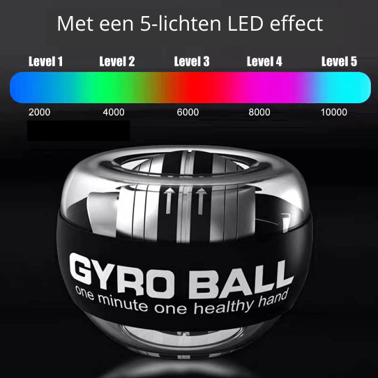 Vardi Dante™ LED Powerball | Voor sterke polsen, onderarmen en biceps