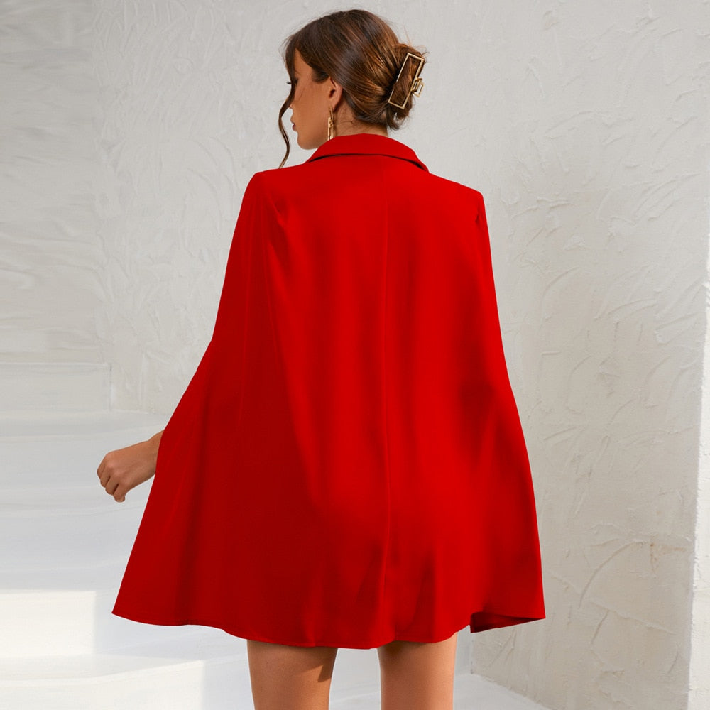 Manouk Cape Dress | Voeg een vleugje klasse en elegantie toe aan je garderobe