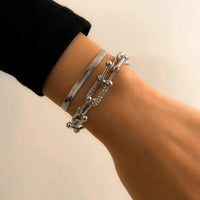 Bracelet Set | 2-delige set in het goud of zilver