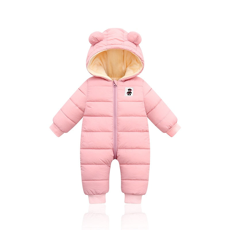 Little Baby Winter Romper | Met schattige berenoortjes