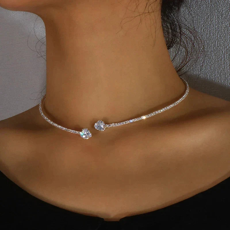 Choker Ketting met steentjes | Stralend en uniek!