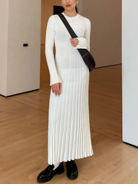 Gracie Gebreide Maxi Jurk | Strak & Flatterend