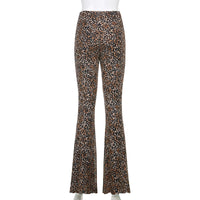 Florence Flared Pantalon | Een stoere pantalon met luipaardenprint