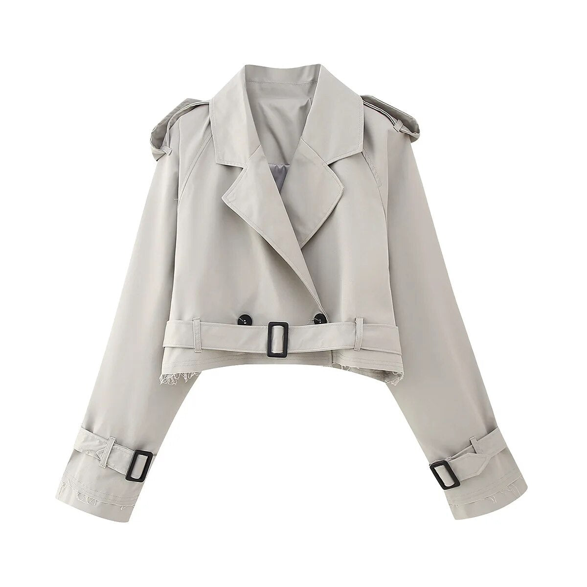 Carina Cropped Trenchcoat | Stijlvol & Vintage