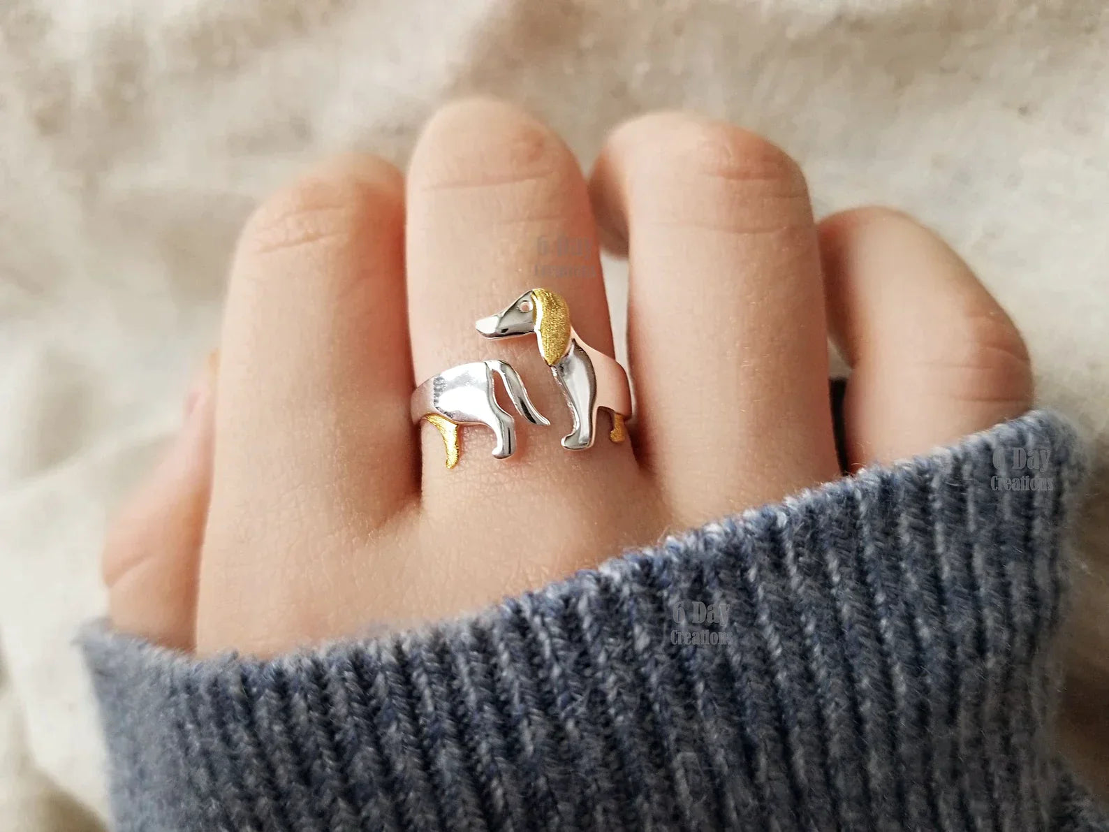 Schattige Teckel Ring | Voor de dierenvrienden onder ons!