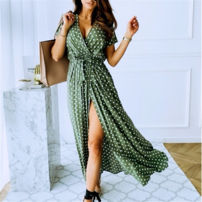 Bruna Bohemian jurk | Maxi Dress met sexy split