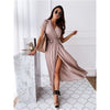 Bruna Bohemian jurk | Maxi Dress met sexy split